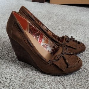 Bakers loafer wedges